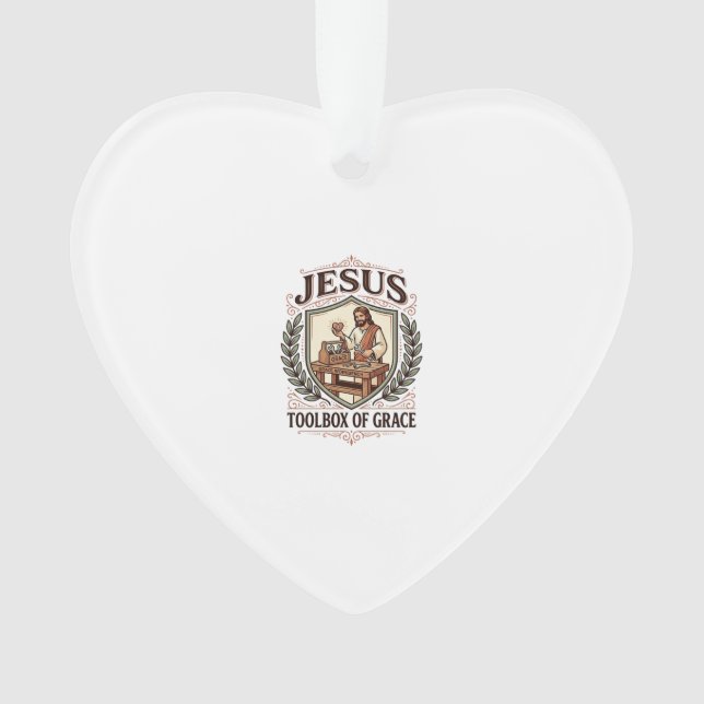 Jesus Toolbox Of Grace Jesus Toolbox Grace Christi Ornament (Front)