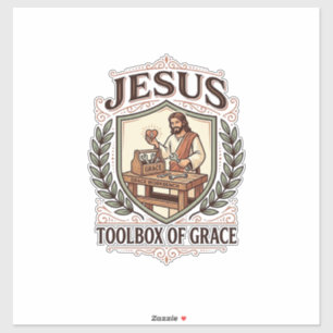 Jesus Toolbox Of Grace Jesus Toolbox Grace Christi Sticker