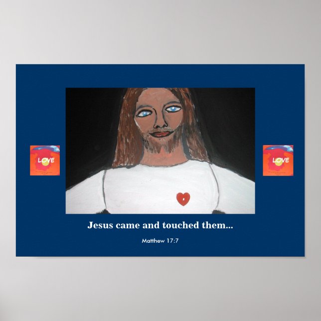 JESUS TOUCHED THEM POSTER (Front)