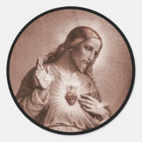 Jesus Touching His Heart