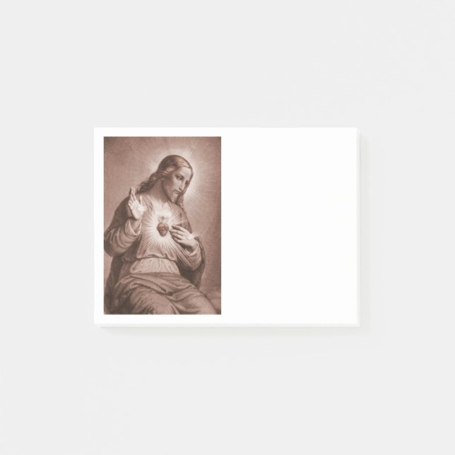 Jesus Touching His Heart Post-it Notes (Front)