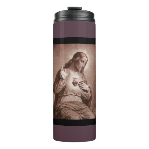 Jesus Touching His Heart Thermal Tumbler