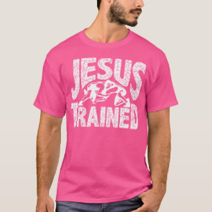Jesus Trained Wrestling Wrestler Wrestle Christian T-Shirt