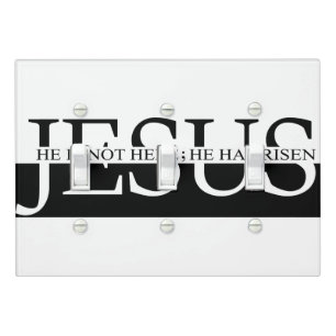 Jesus Triple Toggle Switch Cover