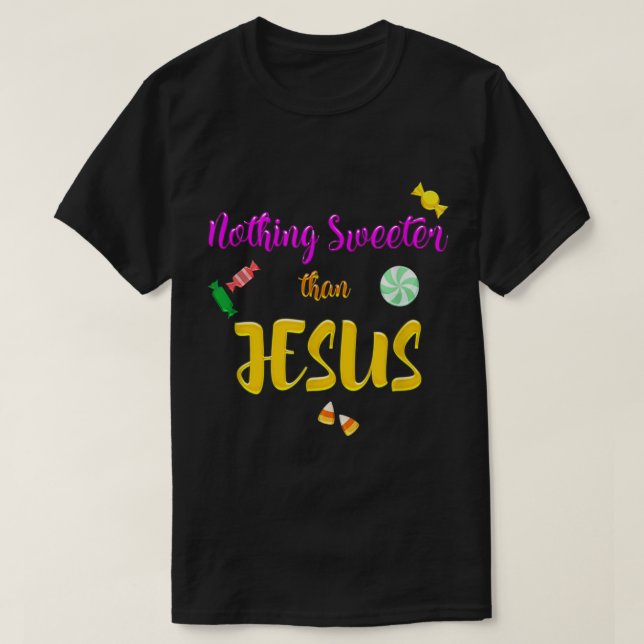 Jesus Trunk Or Treat Candy Christian Halloween  T-Shirt (Design Front)