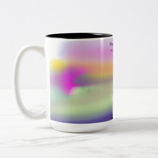 jesus trust  Two-Tone coffee mug (Left)