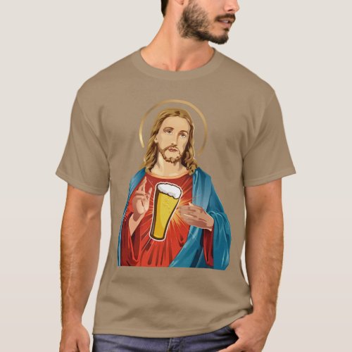 JESUS TURNED WATER INTO CRAFT BEER  T_Shirt