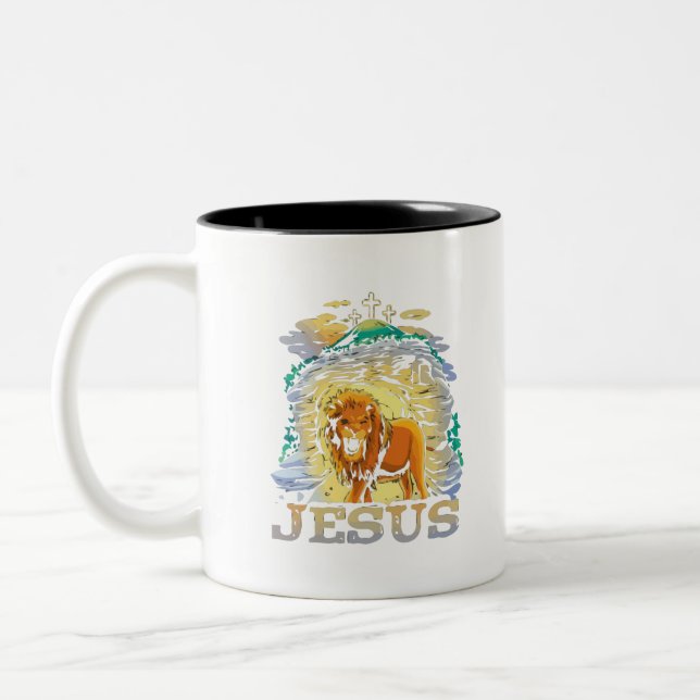 Jesus Two-Tone Coffee Mug (Left)