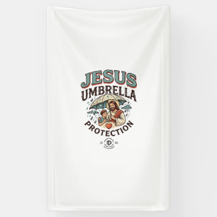 Jesus Umbrella Protection Jesus Umbrella Protectio Banner