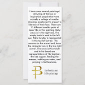"Jesus" Value Bookmark (Back)