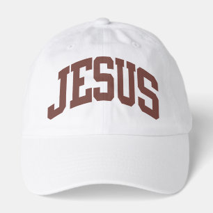 JESUS Varsity Print White Baseball Hat