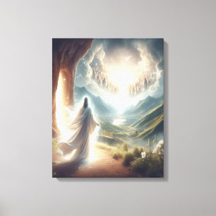 Jesus Victorious at Heaven's Gate Canvas Print