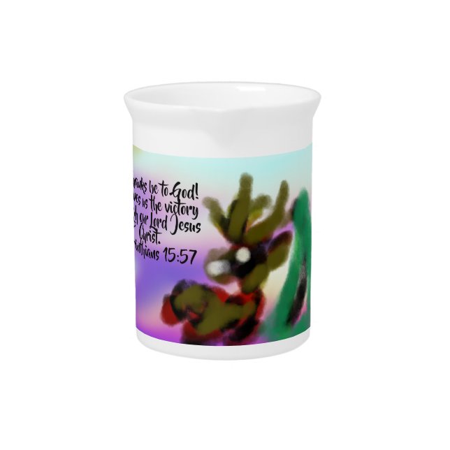 jesus victory  beverage pitcher (Front)