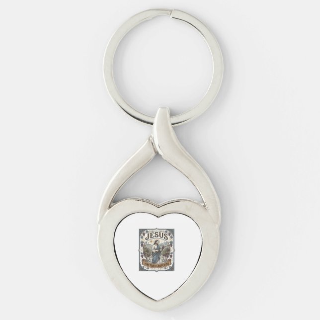 Jesus Vineyard Grapevine Jesus Vineyard Grapevine  Keychain (Front)