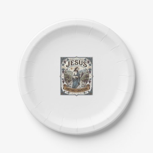Jesus Vineyard Grapevine Jesus Vineyard Grapevine  Paper Plates