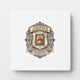 Jesus Vintage Postage Stamp Jesus Vintage Postage Plaque