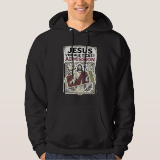 Jesus Vintage Ticket Admission Jesus Vintage Ticke Hoodie