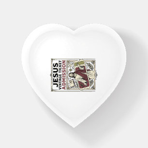 Jesus Vintage Ticket Admission Jesus Vintage Ticke Paperweight