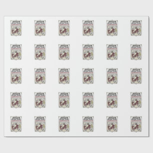 Jesus Vintage Ticket Admission Jesus Vintage Ticke Wrapping Paper