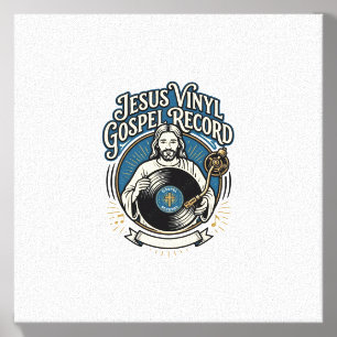 Jesus Vinyl Gospel Record Jesus Vinyl Record Chris Canvas Photo Tile
