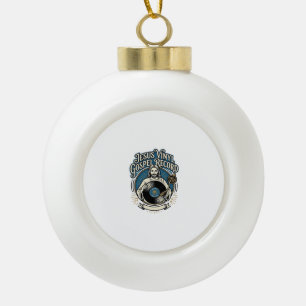 Jesus Vinyl Gospel Record Jesus Vinyl Record Chris Ceramic Ball Christmas Ornament