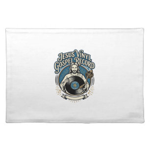 Jesus Vinyl Gospel Record Jesus Vinyl Record Chris Cloth Placemat