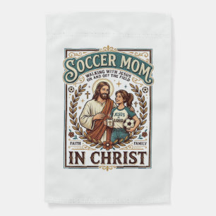 Jesus Volleyball Softball Soccer Vintage Shirt Chr Garden Flag