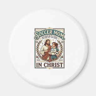 Jesus Volleyball Softball Soccer Vintage Shirt Chr Magnet