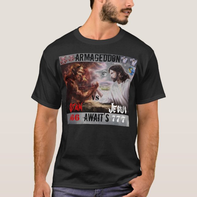 Jesus VS Satan T/shirt T-Shirt (Front)
