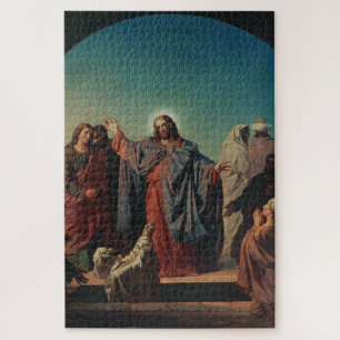 Jesus Wakes Lazarus Biblical Art Devotional Jigsaw Puzzle