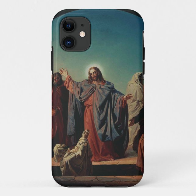 Jesus Wakes Lazarus by Robert Wilhelm Ekman  Case-Mate iPhone Case (Back)
