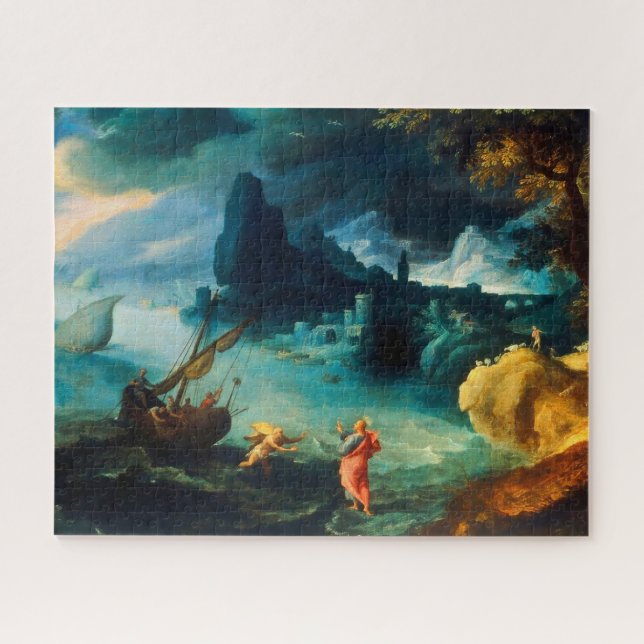 Jesus Walking on the Sea of Galilee Paul Bril 1590 Jigsaw Puzzle (Horizontal)