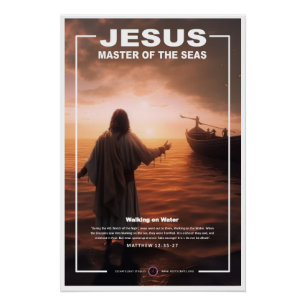 Jesus - Walking on Water 1 Poster