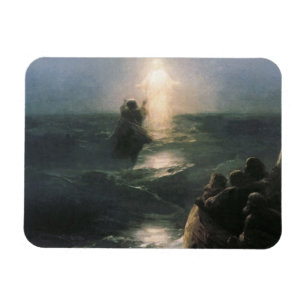 Jesus Walking on Water, Ivan Aivazovsky Painting Magnet
