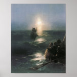 Jesus Walking on Water, Ivan Aivazovsky Painting Poster