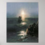 Jesus Walking on Water, Ivan Aivazovsky Painting Poster