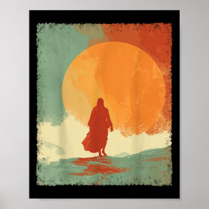 Jesus Walking On Water Poster