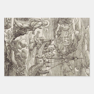 Jesus walking on water wrapping paper sheets