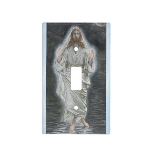 Jesus walks on the sea light switch cover