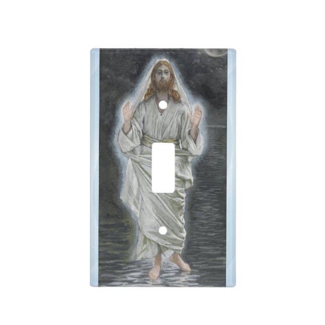 Jesus walks on the sea light switch cover (Front)