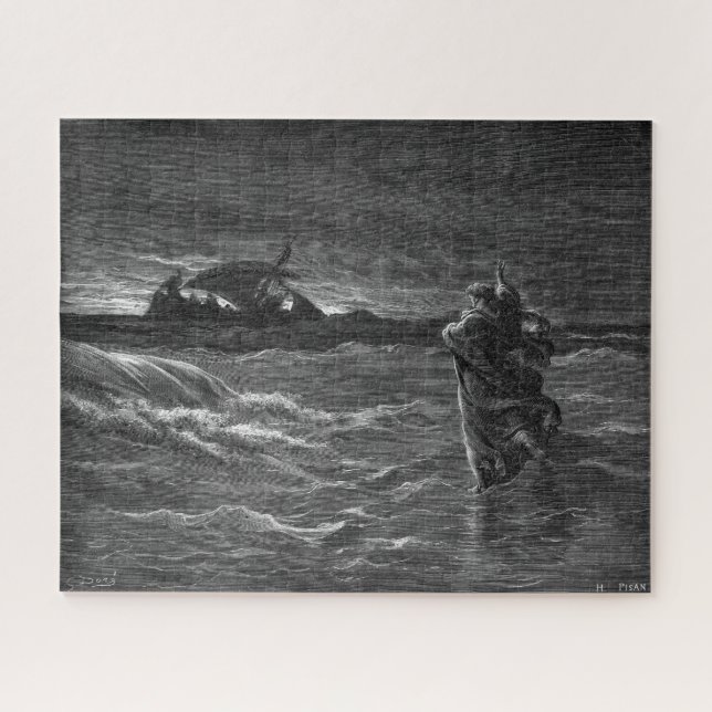 Jesus Walks on Water Jigsaw Puzzle (Horizontal)
