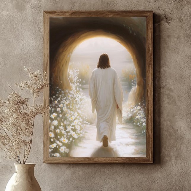 Jesus Wall Art, Resurrected Christ Impressionist  Poster (Creator Uploaded)