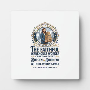 Jesus Warehouse Logistics Graphic Tee Christian Ar Plaque