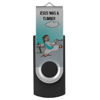 Jesus Was a Climber 2 USB Flash Drive