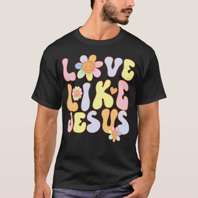 Jesus Was A Liberal Christian Democrat Progressive T-Shirt (Front)