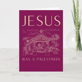 Jesus Was A Palestinian Christmas Card Christian