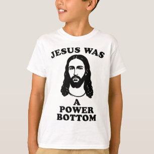 Jesus Was A Power Bottom Funny Pride Christmas Gag T-Shirt