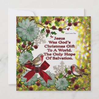 Jesus Was God's Christmas Gift Holiday Card