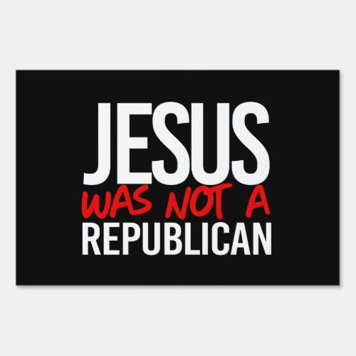 Jesus was not a conservative sign