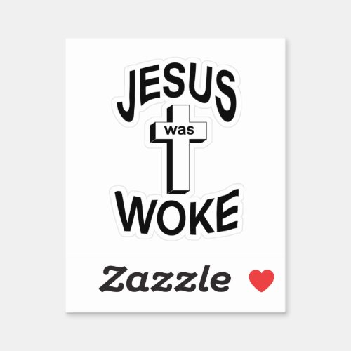 Jesus was Woke Classic Round Sticker